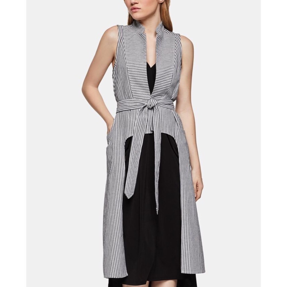 BCBGeneration Striped Sleeveless Vest